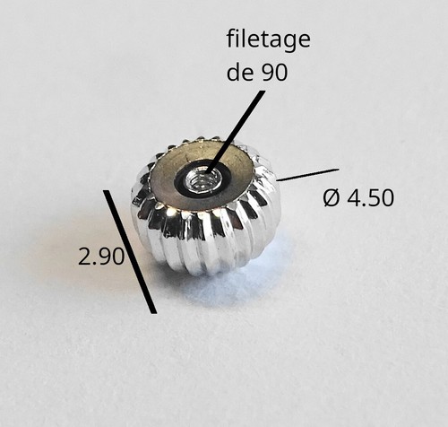 Couronne remontoir montre - remontoir,