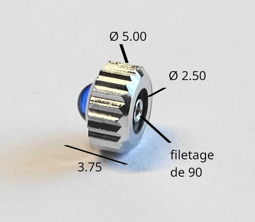 Couronne remontoir montre - couronne,